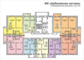 3-ком. Квартира в ЖК «Арбековская застава» - 79, 8 кв.м