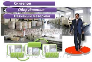 синтепОн оборудование