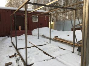 Ворота, козырек, металлоконструкции