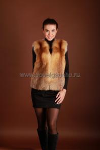 Жилетки из меха лисы