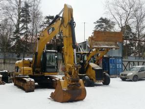 Экскаватор гусеничный Caterpillar 319DLN в габарите