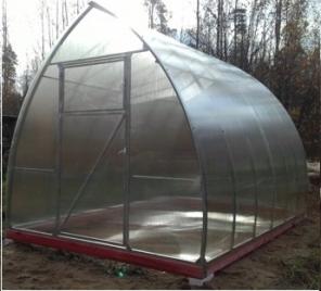 Теплица Капелька с оцинкованым каркасом