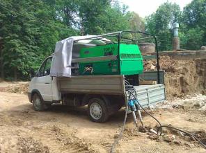 Дизельный Воздушный авто-компрессор,услуги с 2-4 отбойными молотками, пропуск в Центр