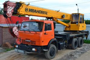 Сдается в аренду Автокран 25 т. Стрела 22 м.