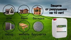 Гидрофобизатор ГСК-Водоотталкивающая пропитка