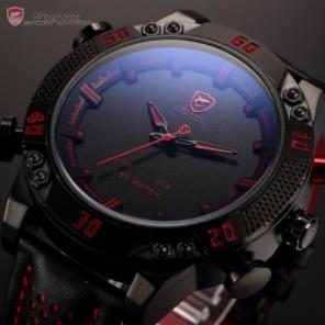 Модные Часы Shark Sport красно-черные