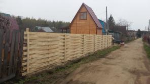Установка забора