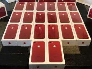 Apple iPhone 7 (Красный), 7Plus, Galaxy S8, S8+, S7, J7, A7