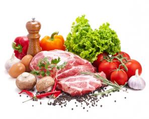 Фермерское мясо и овощи