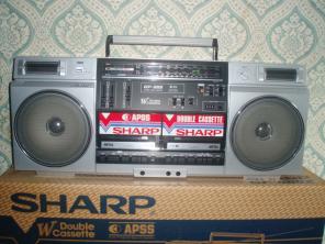 2 старинные магнитолы (Sharp и JVC) новые продам