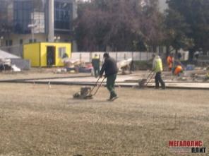 Укладка тротуарной плитки, установка бордюров, люков, водостоков. Благоустройство территории