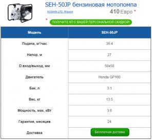 Бензиновые мотопомпы Koshin производства Японии