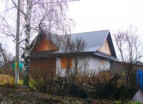 Новый рубленый дом с новой блочной пристройкой в г. Чаплыгин Липецкой области