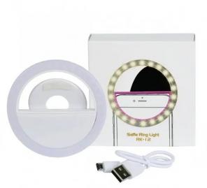 Селфи лампа кольцевая Selfie Ring Light rk14 со встроенным аккумулятором