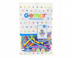 Шар для твистинга 260, пастель, набор 100 шт. МИКС, Gemar