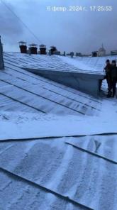 Чистка крыш от снега и наледи