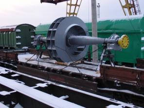 Дымосос ДН-26х2, Дымосос ДН-26 рабочее колесо, ходовая часть, направляющий аппарат