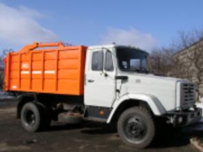 3 .МКМ 2801 на шасси Зил 497442 Мусоровоз с верхней боковой разгрузкой кузова,