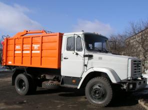 1. 66. Мусоровоз кузовной с задней загрузкой, МКЗ-3402на шасси-МАЗ-5337Ф2