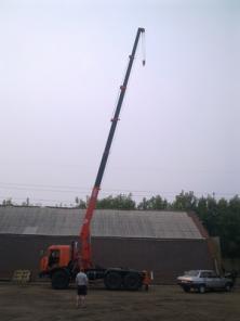 КамАЗ-44108 Седельный тягач с КМУ KANGLIM модель 1256G2,г/п 7 тонн, стрела 21 метр.