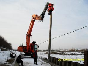 Вибропогружатель для экскаваторов.