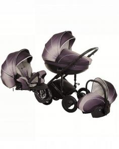 Коляска 3 в 1 Zippy New серо-оранжевая Tutis