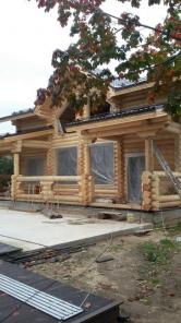 Отделка сруба, шлифовка, конопатка, покраска