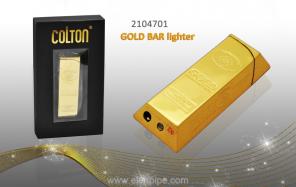 Зажигалка «Золотой слиток» оптом 2104701 металл газ пьезо Gold Bar